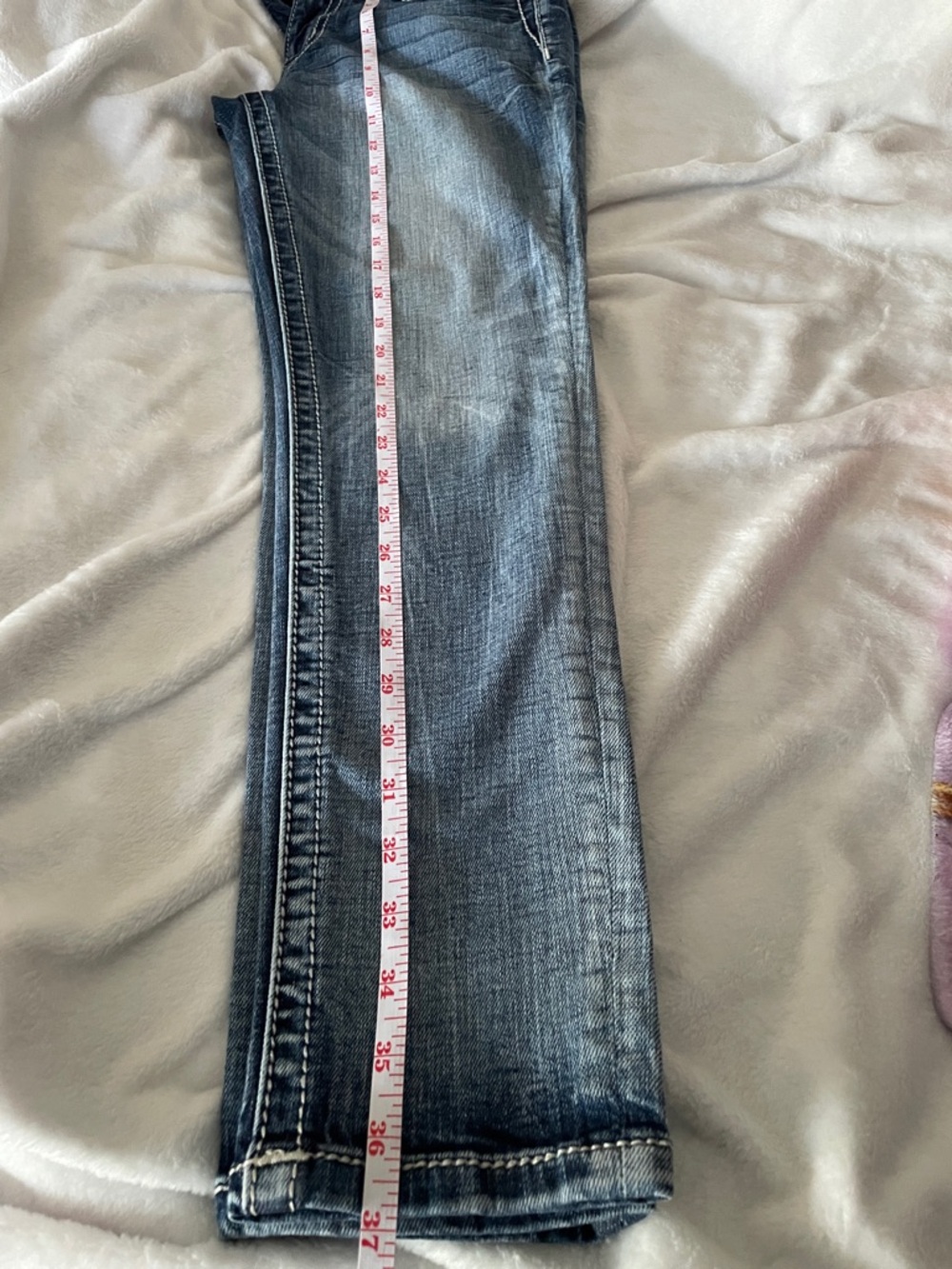 Miss Me Dark Indigo Embroidered Pocket Skinny Jeans - Picture 5 of 5